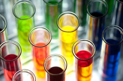 Website event colourful test tubes