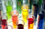 Website event colourful test tubes
