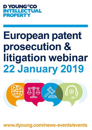 Webinar invitation European patent litigation