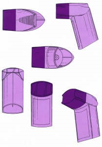 Purple asthma inhalers