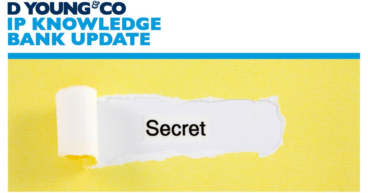 D Young & Co UK design novelty grace period when can it be…